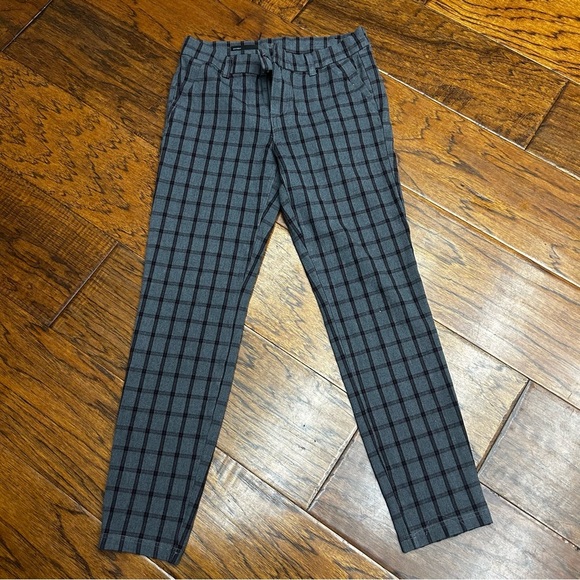 Kut from the Kloth Gray Skinny plaid Pants - Picture 1 of 7